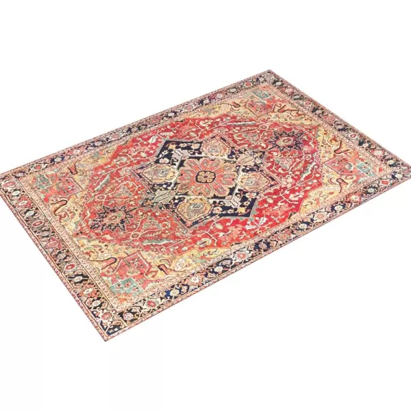 Livabliss Alfons Medallion Oriental Area Rug5 x 76quotRedGoldRedGold