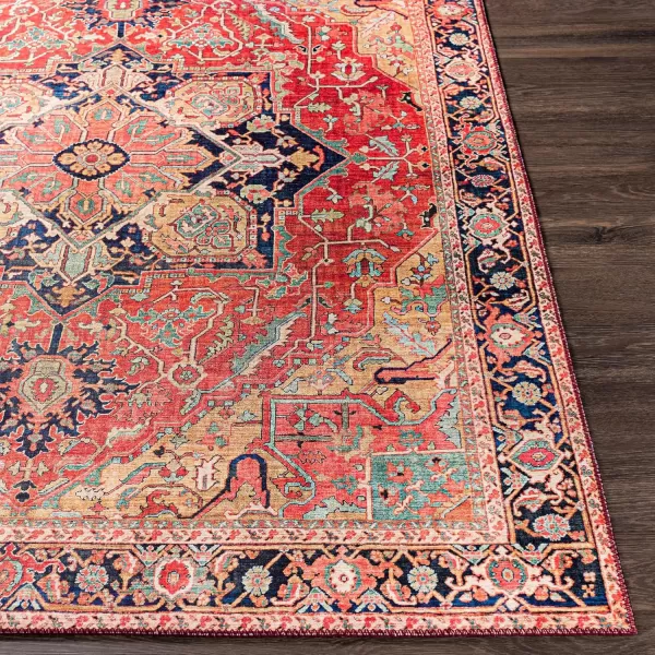 Livabliss Alfons Medallion Oriental Area Rug5 x 76quotRedGoldRedGold