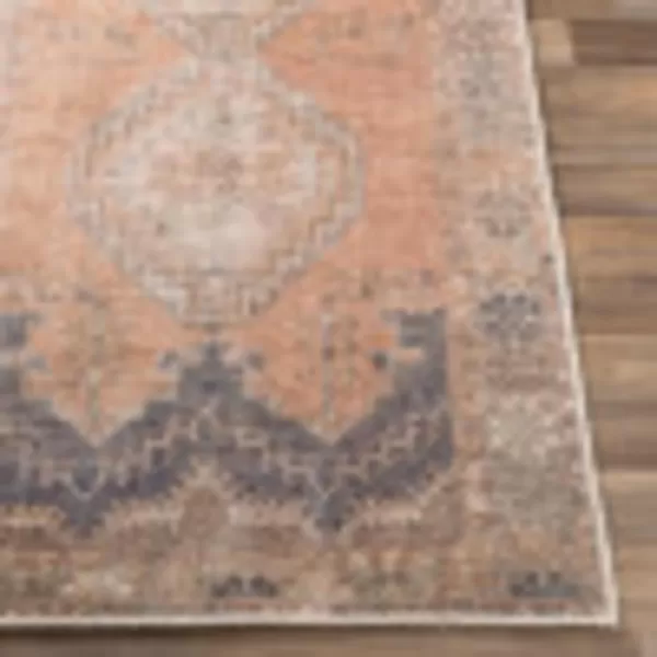 Artistic Weavers Caroline Vintage Bohemian Runner Area Rug 27quot x 73quot BlushBright BlueBlush