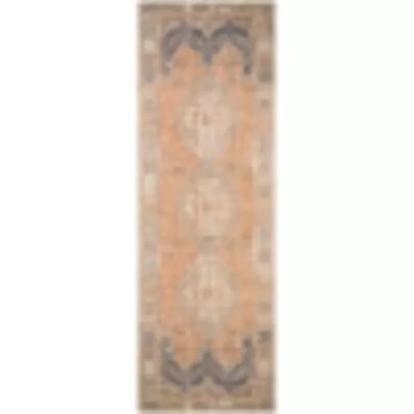 Artistic Weavers Caroline Vintage Bohemian Runner Area Rug 27quot x 73quot BlushBright BlueBlush