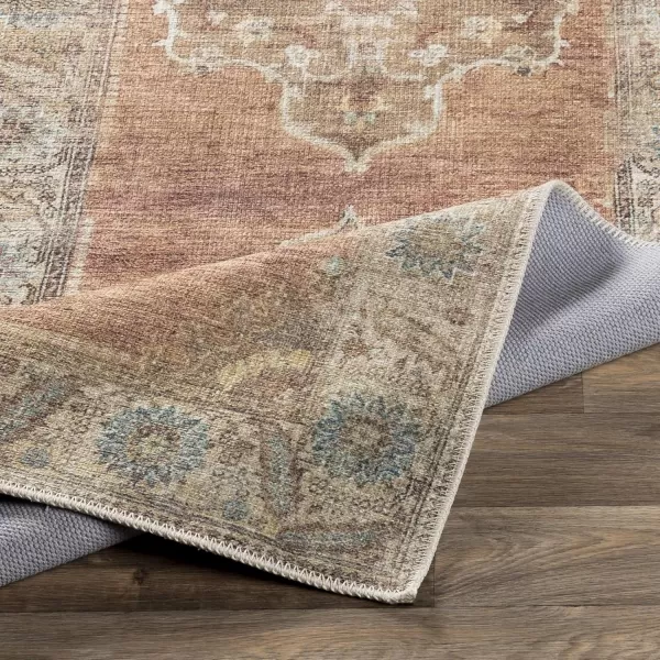 Artistic Weavers Caroline Vintage Bohemian Runner Area Rug 27quot x 73quot BlushBright BlueCamelSage