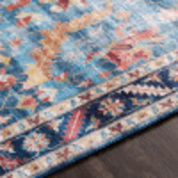 Artistic Weavers Xavi Oriental Border Area Rug 5 x 76quot RedDark Blue