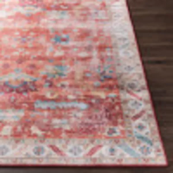 Artistic Weavers Xavi Oriental Border Area Rug 5 x 76quot RedRed