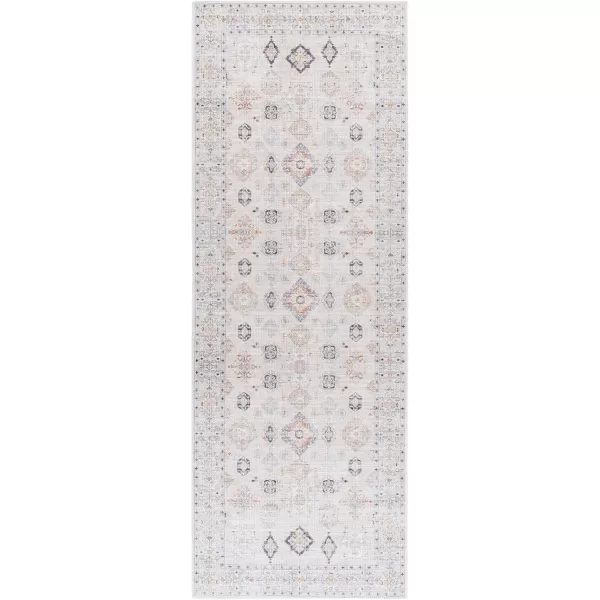 Livabliss Arias Vintage Washable Area Rug53quot x 7Beige27 x 73