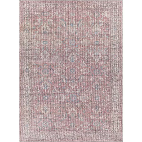 Artistic Weavers Falah Oriental Printed Washable Area Rug 53quot x 73quot RustRust