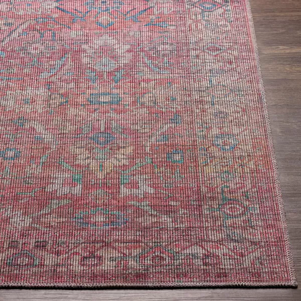 Artistic Weavers Falah Oriental Printed Washable Area Rug 53quot x 73quot RustRust