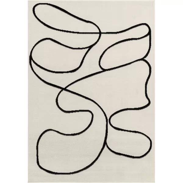 Artistic Weavers Pisa Modern Abstract Area Rug411 x 7Cream5 x 7