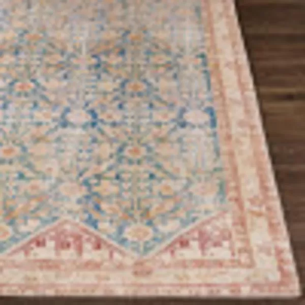 Artistic Weavers Raul Vintage Oriental Area Rug 5 x 76quot Bright BlueCream