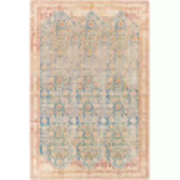 Artistic Weavers Raul Vintage Oriental Area Rug 5 x 76quot Bright BlueCream