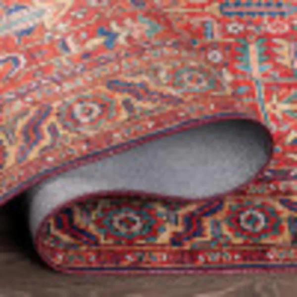 Artistic Weavers Rawle Oriental Border Area Rug5 x 76quotRed