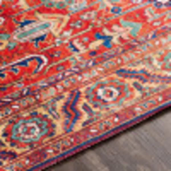 Artistic Weavers Rawle Oriental Border Area Rug5 x 76quotRed