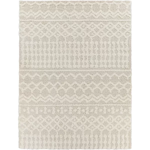 Hapsburg Moroccan Shag Area Rug53 x 73 Dark BrownBeige