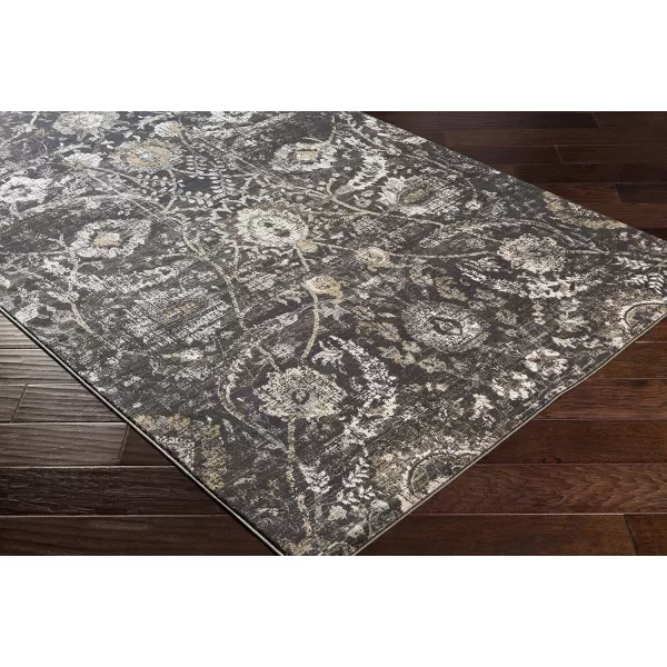 Inkeri Updated Traditional Area Rug53 x 73Light GrayCharcoal