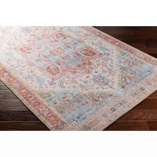 Livabliss Bree Vintage Medallion Area Rug 5 x 76quot NavyBeige