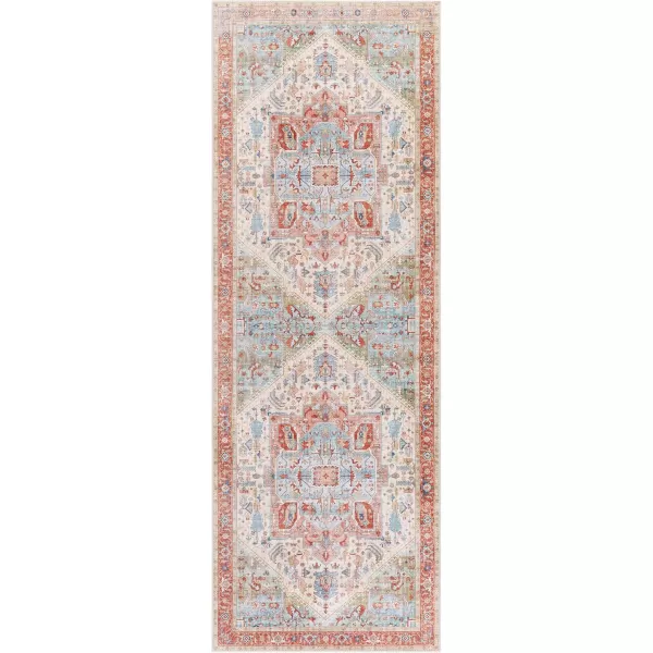 Livabliss Bree Vintage Medallion Area Rug 5 x 76quot NavyBeige