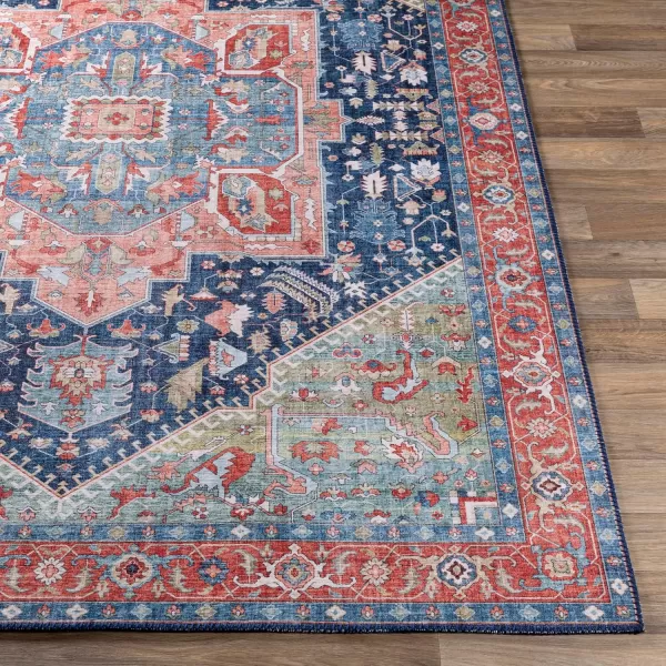 Livabliss Bree Vintage Medallion Area Rug 5 x 76quot NavyNavy