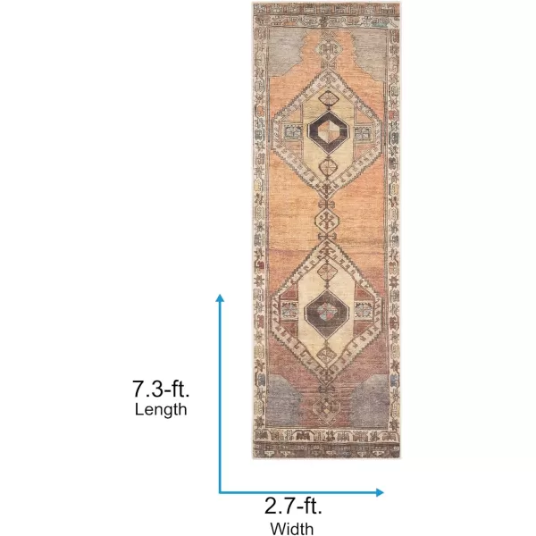 Livabliss Caroline Vintage Bohemian Runner Area Rug27quot x 73quot Camel