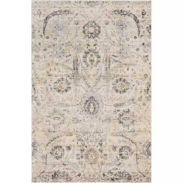 Inkeri Updated Traditional Area Rug53 x 73Light GrayBeige