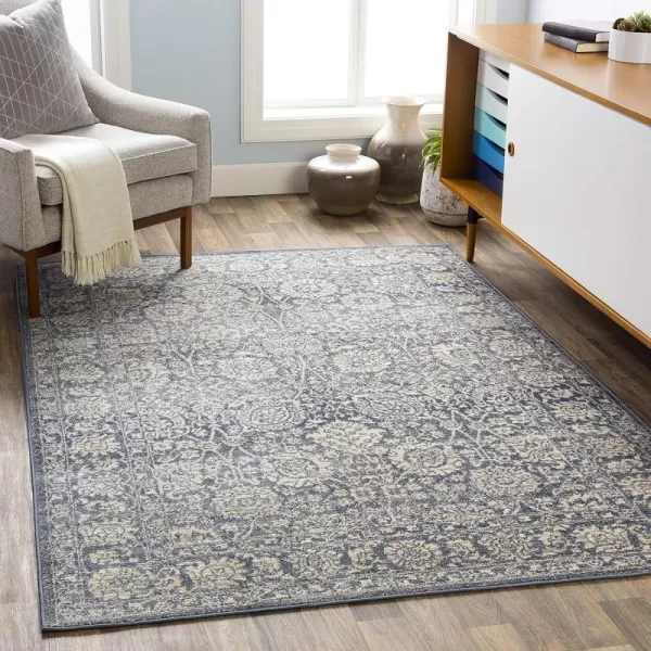 Livabliss Violeta Area Rug 53 x 73 BeigeBlue