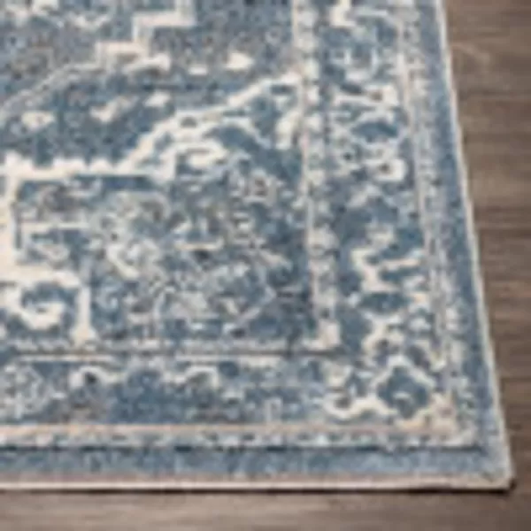 Artistic Weavers Angwin Vintage Floral Area Rug 5 x 79 CreamDark Blue