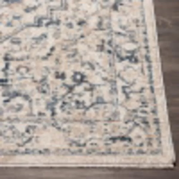 Artistic Weavers Angwin Vintage Floral Area Rug 5 x 79 CreamDark CreamBlue