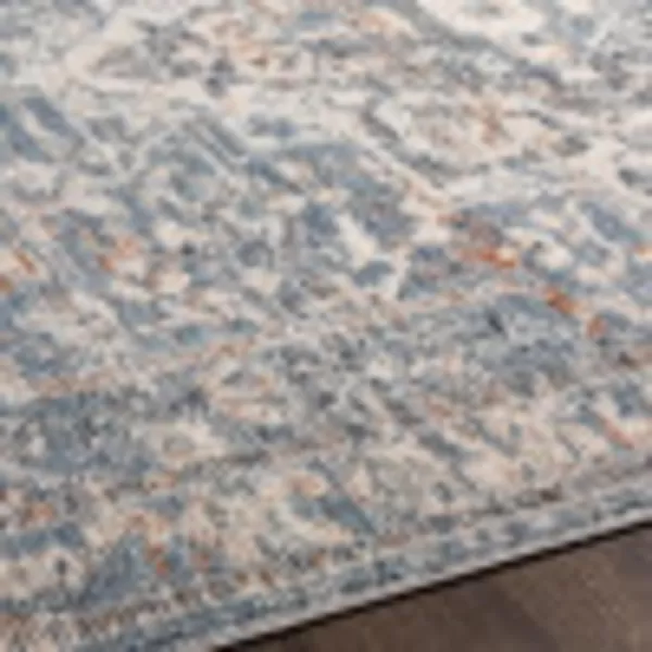 Artistic Weavers Angwin Vintage Floral Area Rug 5 x 79 CreamLight Blue