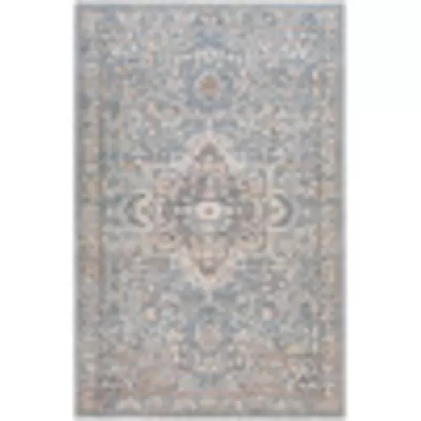 Artistic Weavers Angwin Vintage Floral Area Rug 5 x 79 CreamLight Blue