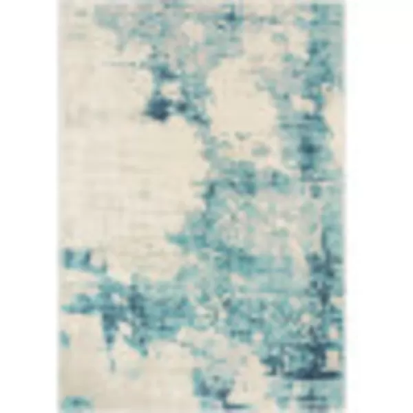 Artistic Weavers Lolly Modern Abstract Area Rug 53 x 73 Black67 x 9 Aqua