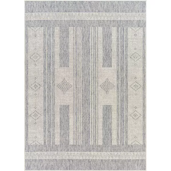 Artistic Weavers Sawyer Global Boho Moroccan Outdoor Area Rug 53 x 7 CreamBlueArtistic Weavers Sawyer Global Boho Moroccan Outdoor Area Rug 53 x 7 CreamBlue