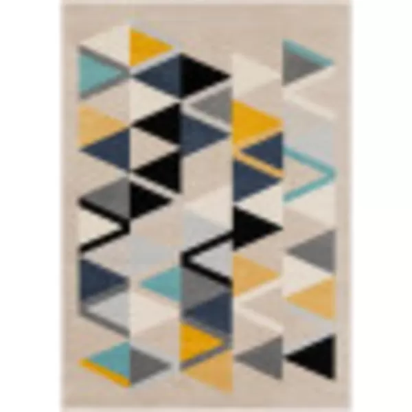 Artistic Weavers Vera Modern Geometric Area Rug 53 x 73 MustardKhakiArtistic Weavers Vera Modern Geometric Area Rug 53 x 73 MustardKhaki