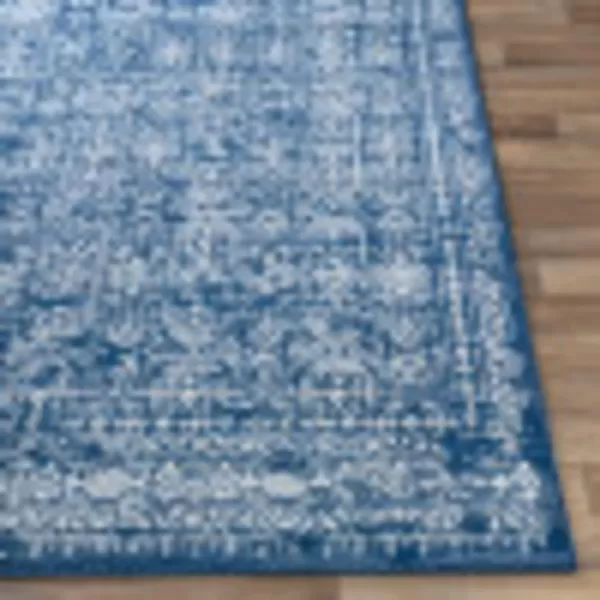 Livabliss Klaudia Trellis Modern Area Rug1110 x 15Light GreyDark Blue