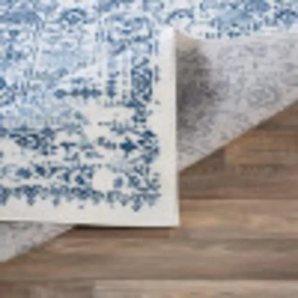 Livabliss Klaudia Trellis Modern Area Rug1110 x 15Light GreyDenim