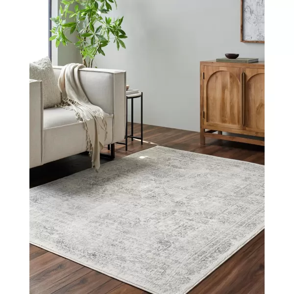 Livabliss Klaudia Trellis Modern Area Rug1110 x 15Light GreyLight Grey