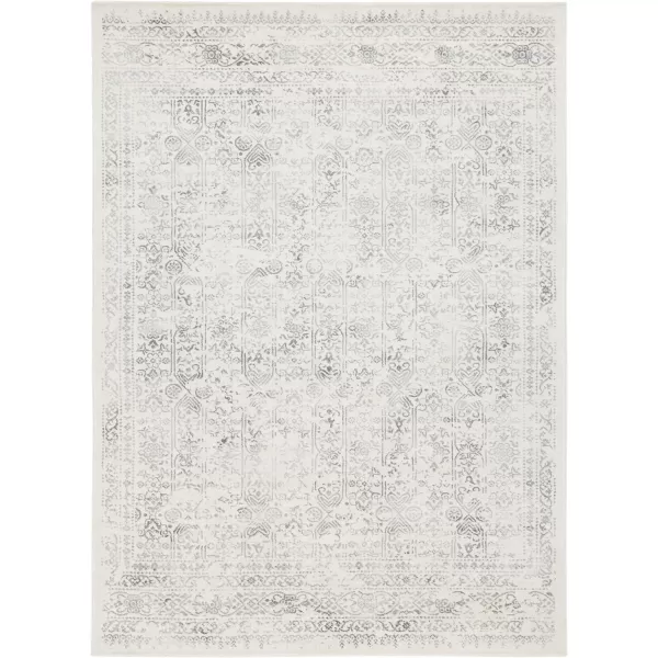 Livabliss Klaudia Trellis Modern Area Rug1110 x 15Light GreyLight Grey