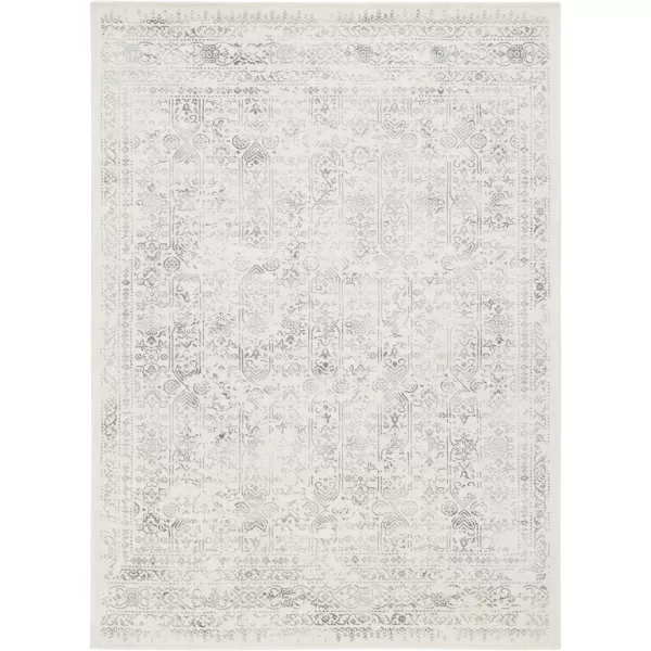 Livabliss Klaudia Trellis Modern Area Rug1110 x 15Light GreyLight Grey