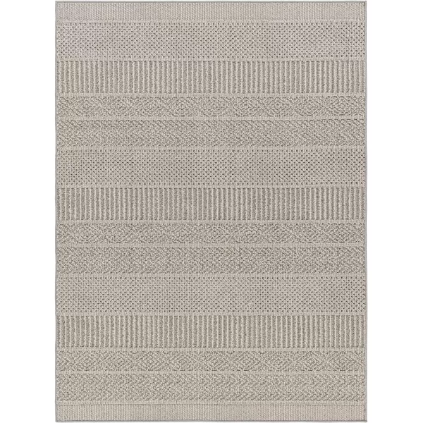 Livabliss Rockport RPT2316 53 x 7 Machine Woven RugGrey