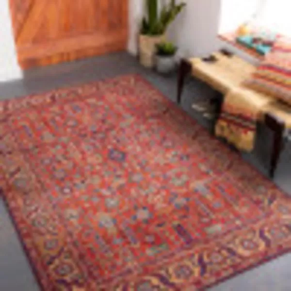 Artistic Weavers Rawle Oriental Border Area Rug76 x 96RedArtistic Weavers Rawle Oriental Border Area Rug76 x 96Red