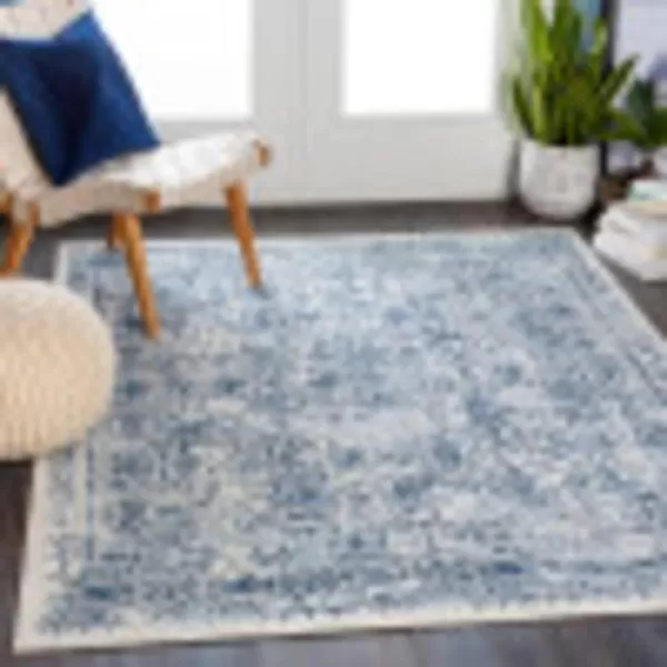 Livabliss Klaudia Trellis Modern Area Rug1110 x 15Light GreyDenim