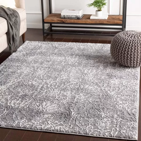 Artistic Weavers Lafayette Gray and Navy Updated Traditional 710 x 103 Area Rug53 x 73 Grey