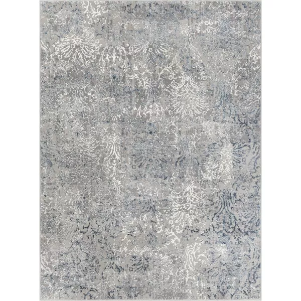 Artistic Weavers Lafayette Gray and Navy Updated Traditional 710 x 103 Area Rug710 x 103 Grey