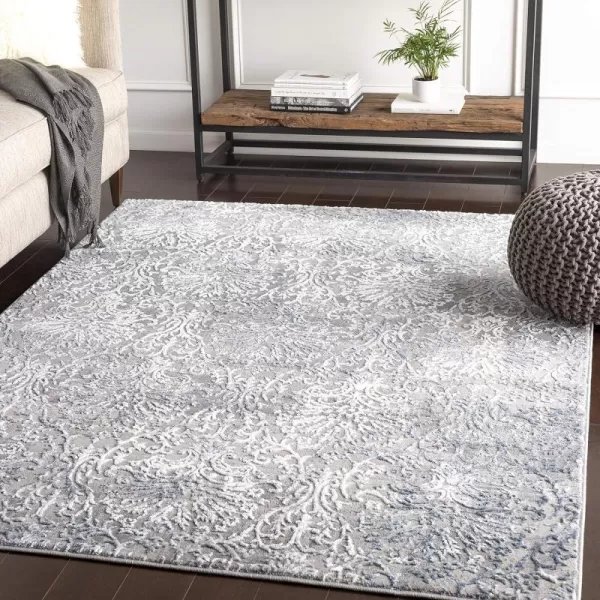 Artistic Weavers Lafayette Gray and Navy Updated Traditional 710 x 103 Area Rug710 x 103 Grey