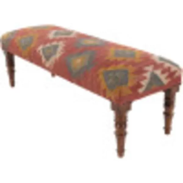 Artistic Weavers Otero Upholstered Bench 48 x 16 x 18 RedArtistic Weavers Otero Upholstered Bench 48 x 16 x 18 Red