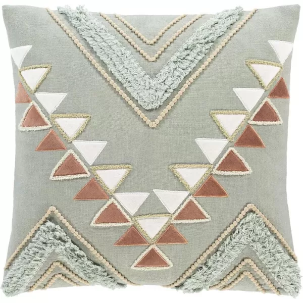 Artistic Weavers Zuma Polyfill Pillow Kit 12 x 20 Polyester ClayMint 18 x 18 Polyester