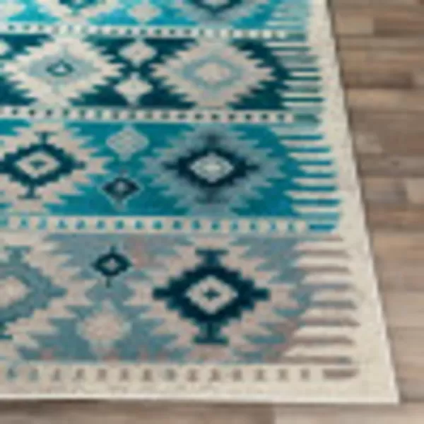 ARTISTIC WEAVERS Hepburn Area Rug 7 ft 10 in x 11 ft 2 in Camel1 ft 10 in x 2 ft 11 in Aqua