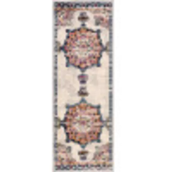 Alyssia Area Rug 27 x 73Runner Orange 2 ft 7 in x 7 ft 3 in