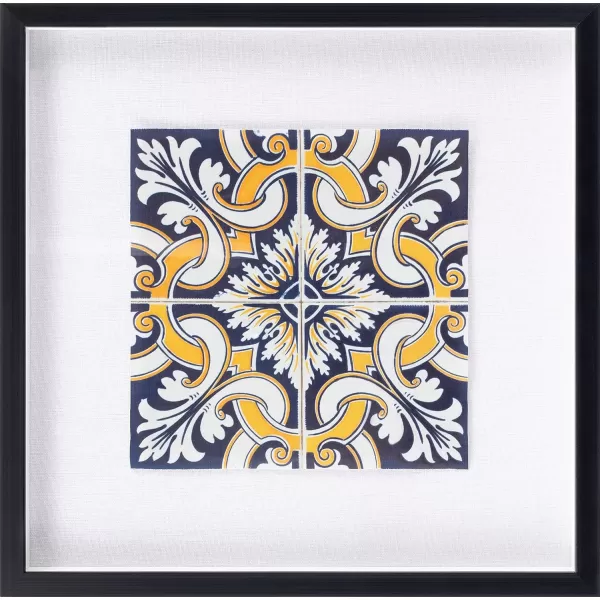 Artistic Weavers Adrial Framed Mosiac Fabric Wall Art 20 H x 20 W x 12 D NavyYellowArtistic Weavers Adrial Framed Mosiac Fabric Wall Art 20 H x 20 W x 12 D NavyYellow