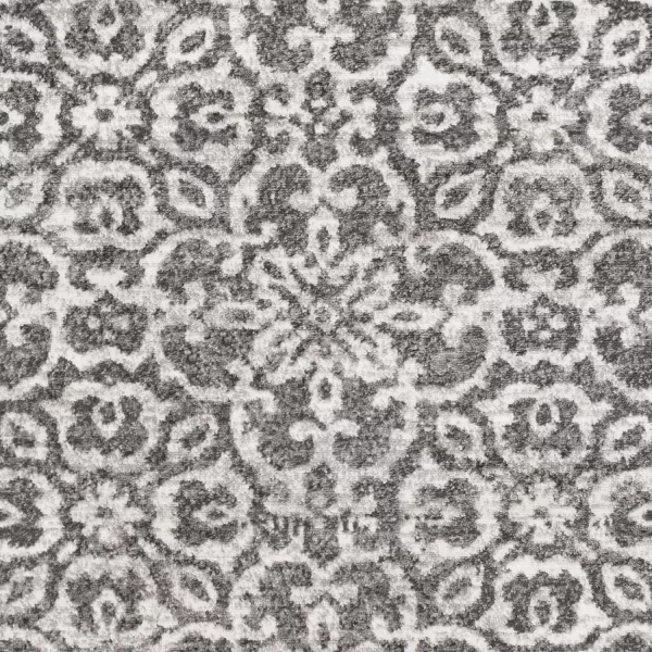 Artistic Weavers Afia Floral Vintage Area Rug 53 x 73 WhiteCharcoal27 x 73 CharcoalWhite