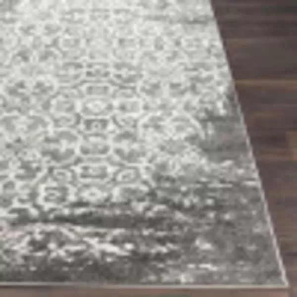 Artistic Weavers Afia Floral Vintage Area Rug 53 x 73 WhiteCharcoal27 x 73 CharcoalWhite