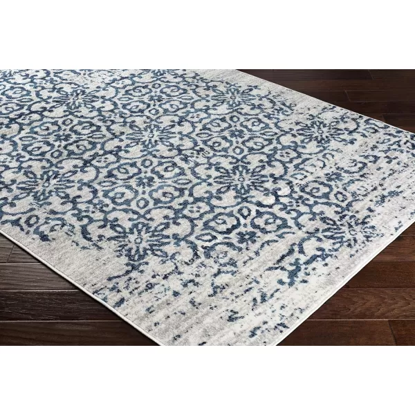 Artistic Weavers Afia Floral Vintage Area Rug 53 x 73 WhiteCharcoal27 x 73 GreyNavy