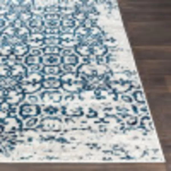 Artistic Weavers Afia Floral Vintage Area Rug 53 x 73 WhiteCharcoal27 x 73 GreyNavy